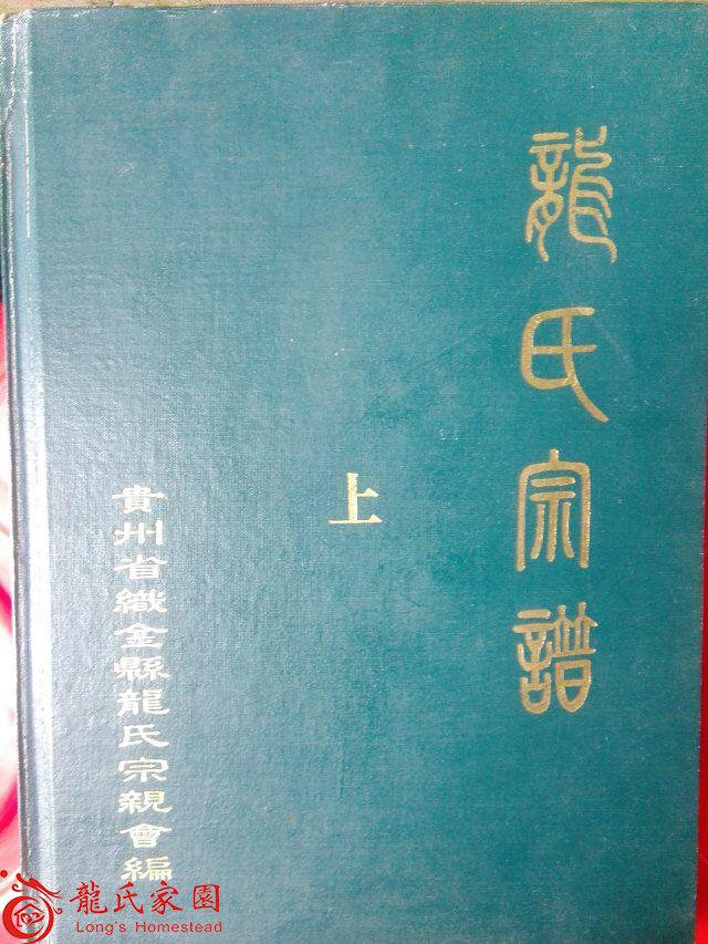 贵州龙阅祺公支系族谱