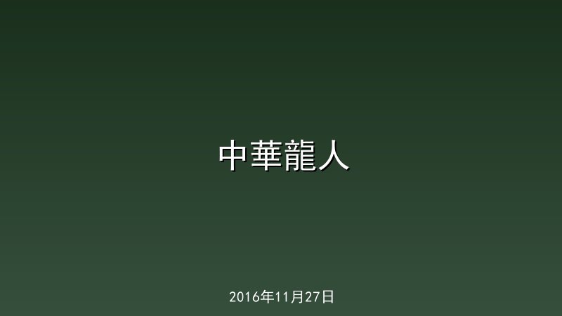 中華龍人