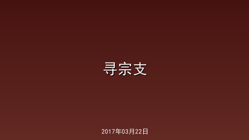 寻宗支