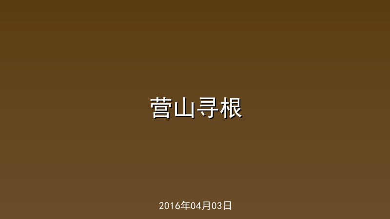 营山寻根